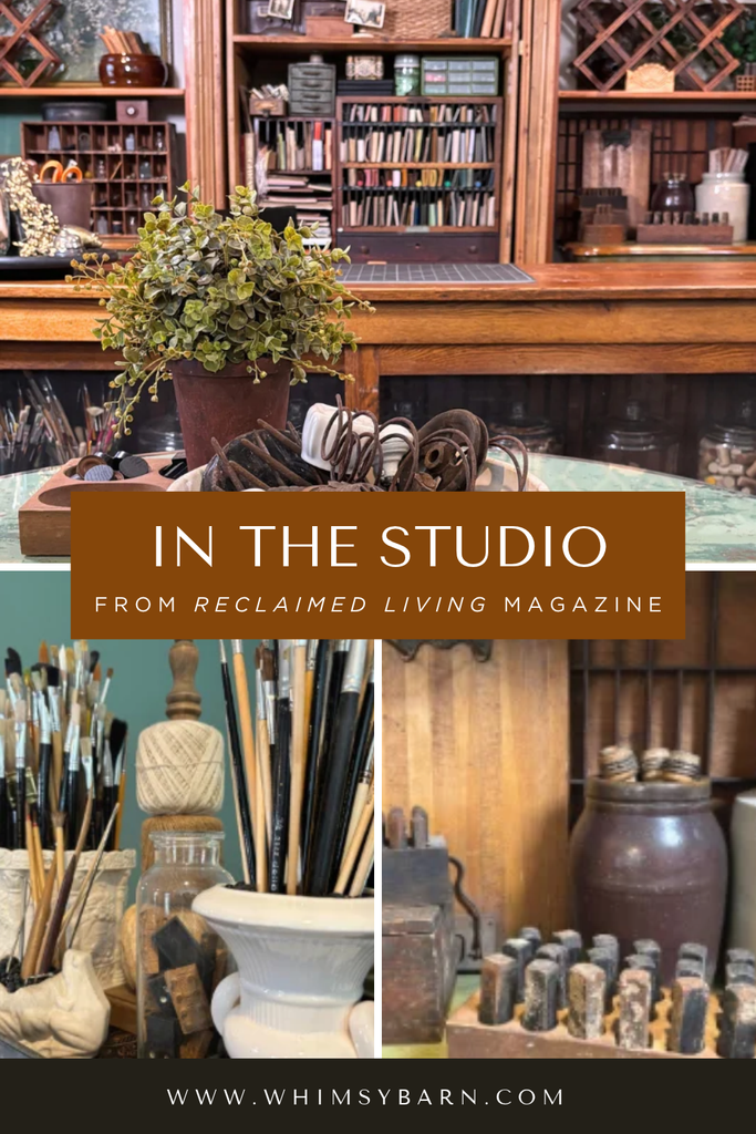 in the studio article from reclaimed livign magazine